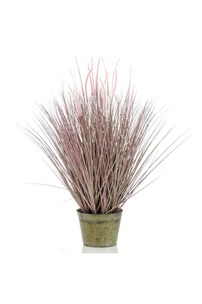 EMERALD Iarbă artificială Pennisetum, 99 cm, în ghiveci de zinc