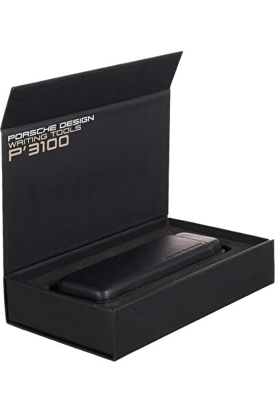 Porsche Design حافظة أقلام جلد سوداء P'3190