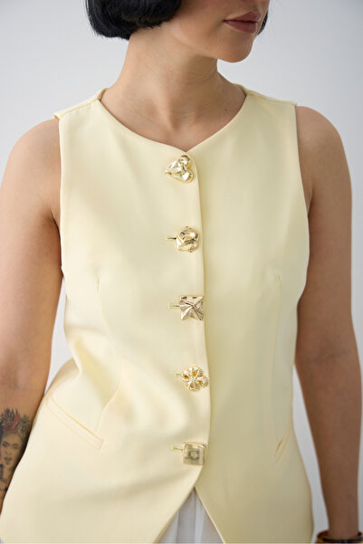 Füme تصميم دابيل زر سترة