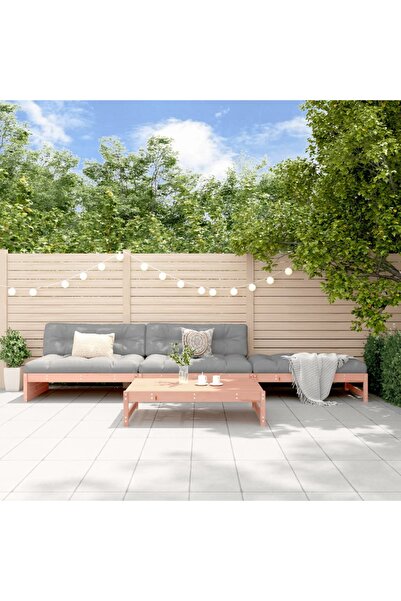 Concept Set mobilier de grădină cu perne, 4 piese, lemn masiv douglas