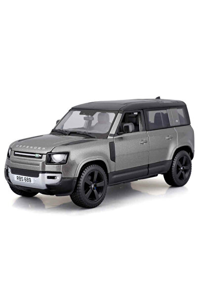 Burago 1:24 2022 Land Rover Defender 110 Diecast Model Araba - Gri