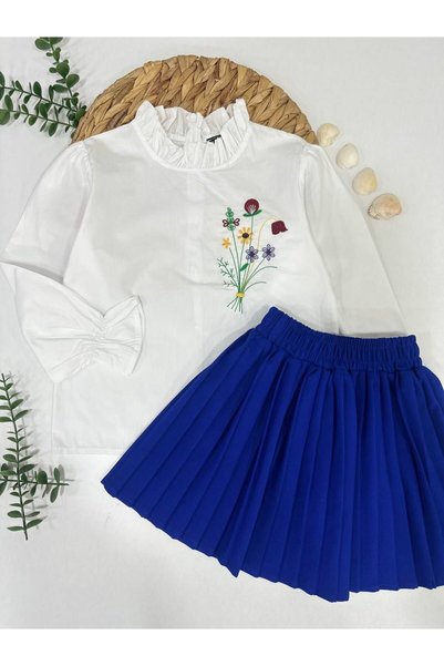 vera kids Stylish Children's Suit with Skirt and Shirt
