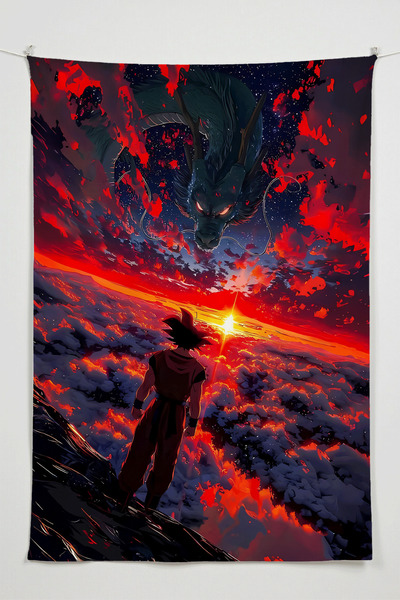 Charmbi غطاء جداري من Dragon Ball - غطاء جداري كبير الحجم سجاد سي، ديكور غرفة...