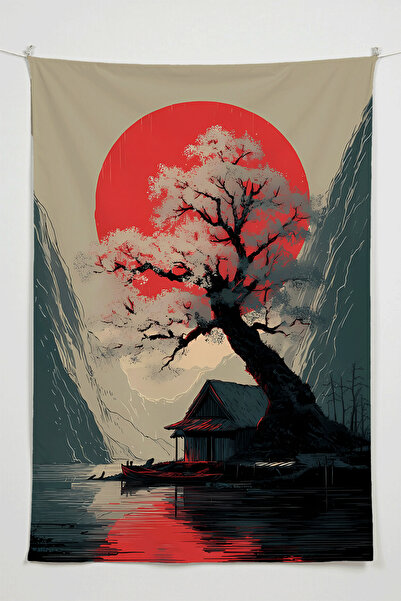 Charmbi غطاء جداري بتصميم Inner Peace في اليابان - نسيج جداري كبير الحجم H سج...