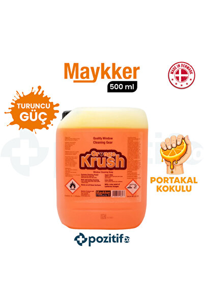 Maykker OrangeKrush – Cam Temizlik Şampuanı - 5 Litre - - Unger / Pulex Camçe...