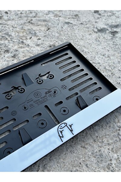 taş pleksi ÇİZGİ ADAM SENSİN MOTOR PLAKALIK 3D PARLAK PLEKSİ TÜM MOTOSİKLET M...