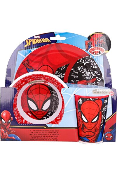 Feelings Spiderman Urban Web Melamine Set Without Rim, 3-Piece