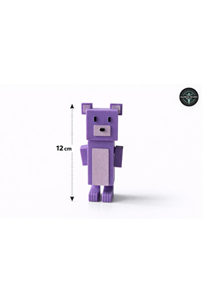 Super Bear Adventures - Mor Ayı - Büyük Boy Figür (12cm)
