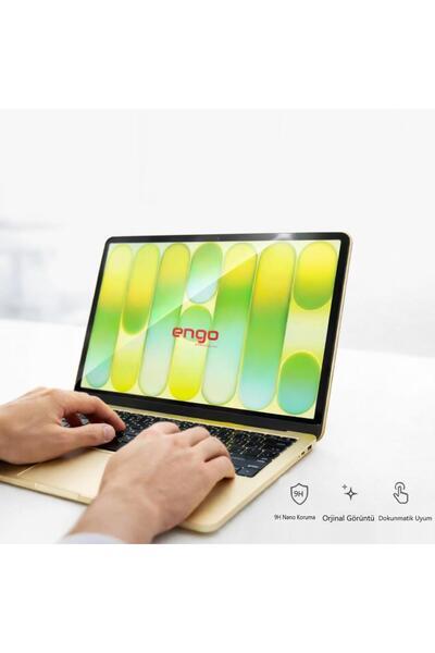 Engo Apple Macbook Neo 13 inç Ekran Koruyucu 9H Nano Parlak Şeffaf