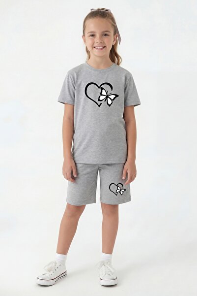 FYK KİDS Μπλουζάκι με στρογγυλή λαιμόκοψη, πολύχρωμο καπρί με στάμπα και λεπτ...