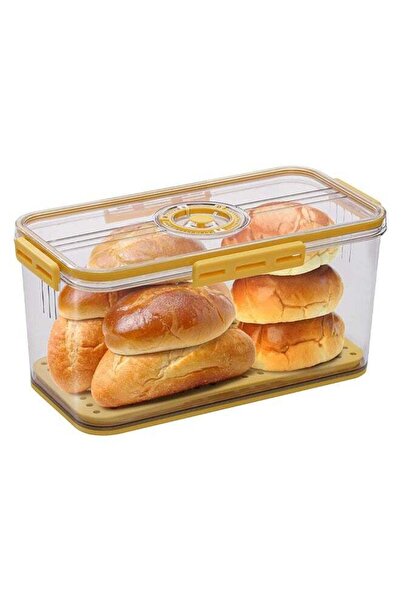 Arabest Bread Storage Container, Airtight Bread Box with Time Recording Dial ...