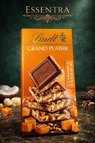 Essentra Home Lindt Grand Plaisir Caramel & Fleur de Sel Bitter Çikolata 100g...