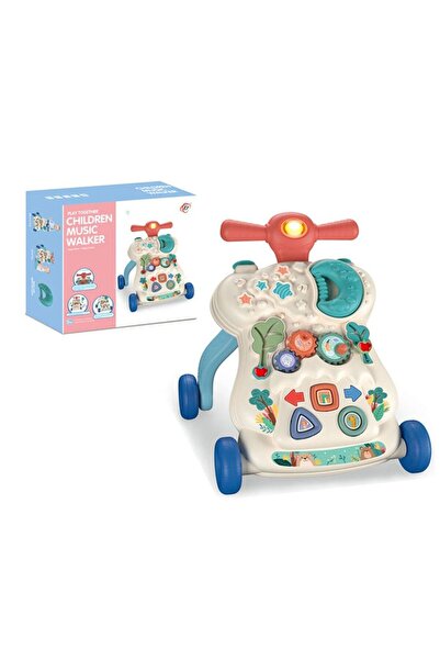 Arabest مشاية أطفال بعجلات، مزودة بلوحة تعليمية تفاعلية، للأطفال من عمر 6 إلى...