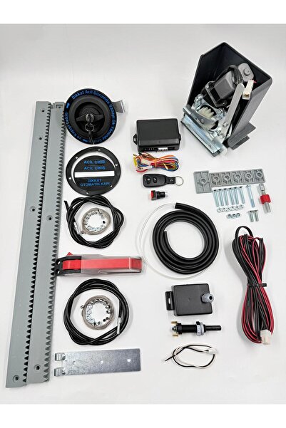 Kuzey ÇİFT MOTORLU DİK OTOMATİK KAYAR KAPI SİSTEMİ (OKUL PAKET)