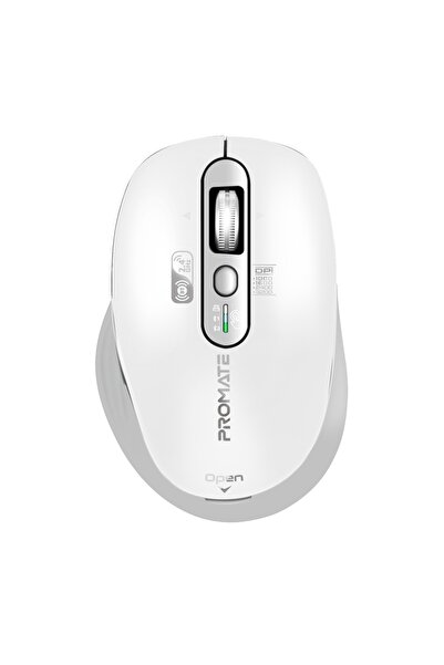 Promate SamoTri Wireless Mouse, Tri-Connect, Smart Scroll, 3200 DPI, USB-C Ch...