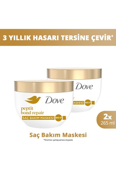 Dove Saç Bakım Maskesi Peptit Bond Repair 265 ml x2
