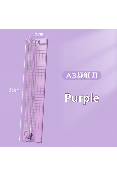 Choice7 purpleA 1PC Portable A3/A4 Paper Cutter Trimmer, Uncharged Manual Cut...