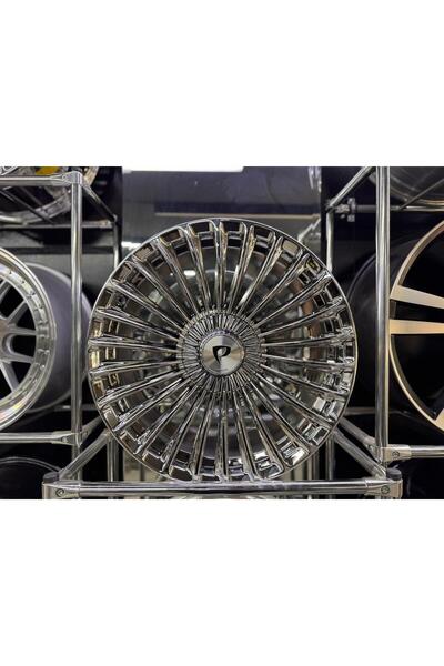 powcan 17 İNC 5X98 FİAT EGEA-DOBLO UYUMLU MAYBACH KROM JANT TAKIMI (4 ADET)