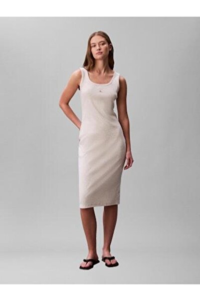 Calvin Klein SL BABY RIB WOVEN LABEL SQUARE N