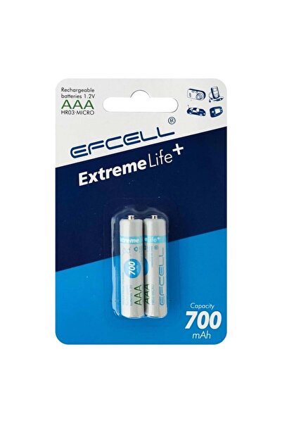 Efcell 700 Mah Şarjlı Aaa İnce Pil Tek Fiyat