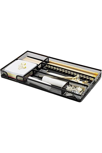 Arabest صينية تنظيم أدراج المكتب لتنظيم المكتب مع فواصل للأقلام وملحقات سطح ا...