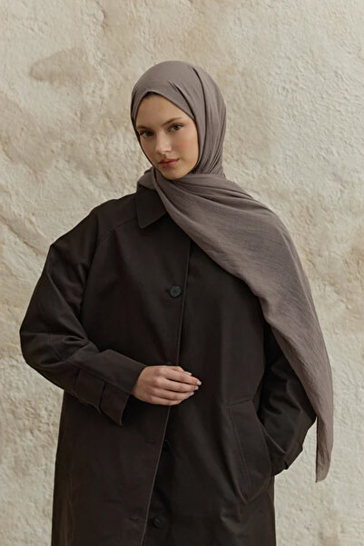 Lale Butik Eșarfă QEF Soft Line bumbac Maro prăfuit 001 Maro03