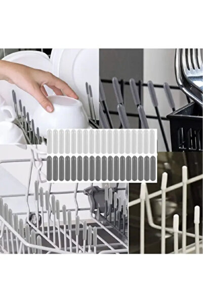Unico 100 Adet Beyaz | Bulaşık Makinesi Sepet Ucu Kapak | Pas ve Küf Önleyici...