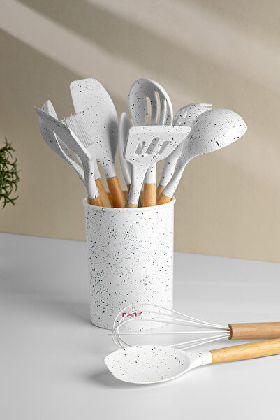 Saule Angela Ahşap Silikon 12 Parça Servis Takımı