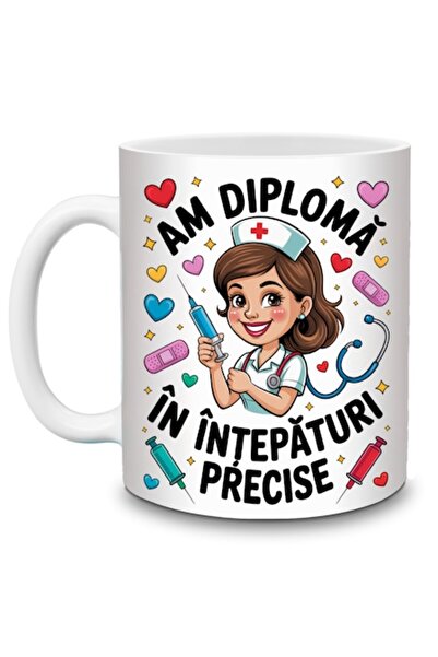 OEM Funny Nurse Mug – I Have a Degree in Precision Stabbing – Medical Gift