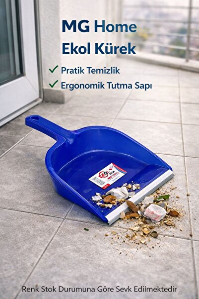VENON Plastik Kürek Lastikli ❤️ EKOL ❤️ Faraş Ergonomik Tutma Saplı Temizlik ...