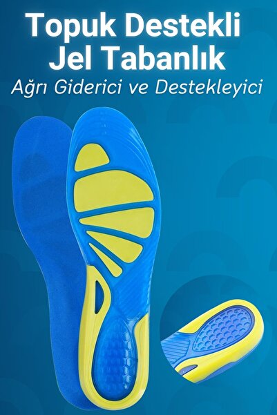 Dopar Silikon Jel Tabanlık Topuk Dikeni Ortopedik Ayak Ağrısı Giderici Şok Em...