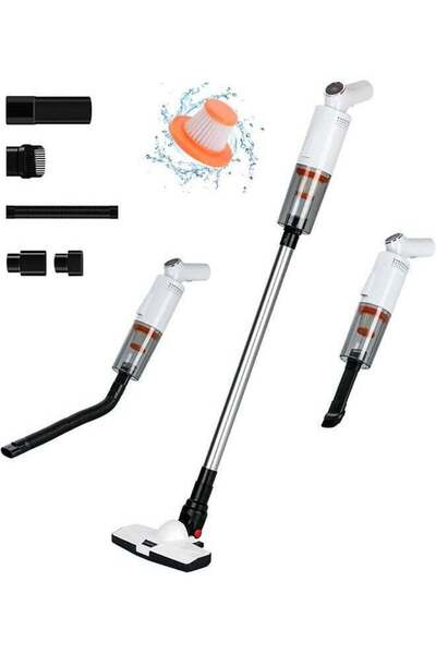 Arabest مكنسة كهربائية لاسلكية، مكنسة عصا عالية الشفط 12 كيلو باسكال، مدة تشغ...