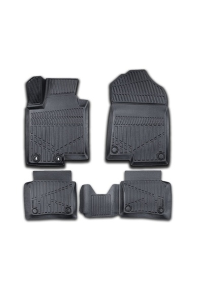 DELUXETUNING Set covorașe de cauciuc pentru Hyundai Bayon 2021->, formă de ta...