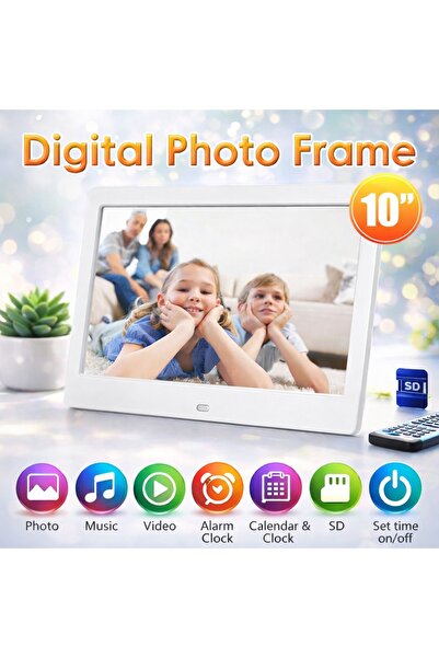 Tastech 10.1 inç Digital Fotoğraf Çerçevesi Photo Frame SD/USB MP3/MP4 ÇALAR ...