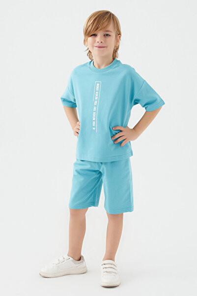 Rolypoly Baby Boy Blue Bermuda Set