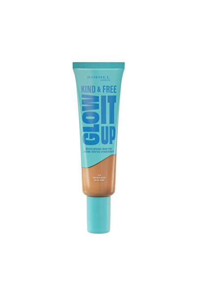 RIMMEL LONDON كريم أساس مرطب ومضيء للبشرة من كايند آند فري، لون بيج ذهبي رقم 210