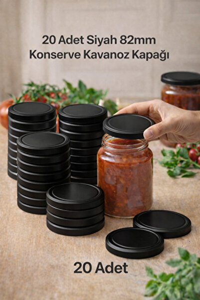 Binbirreyon 20 Pieces Jar Lid 82mm Vacuum Metal Lid Ra439