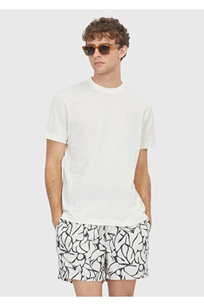 Ramsey Ecru jacard bumbac 100% tricou