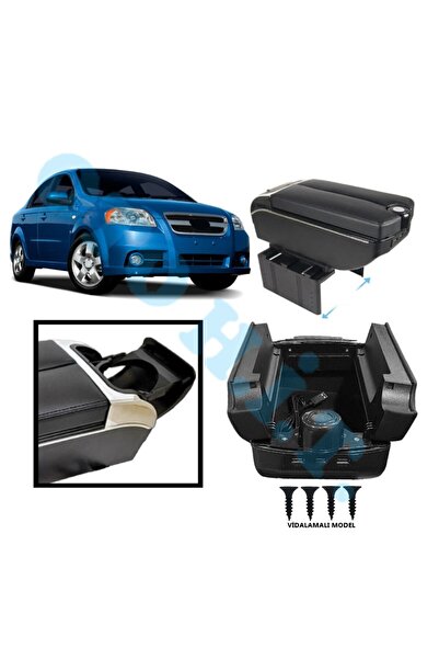 OTO H.İ.T. CHEVROLET AVEO 07-11 UYUMLU KOL DAYAMA KOLÇAK USB'Lİ BARDAKLIKLI Ç...