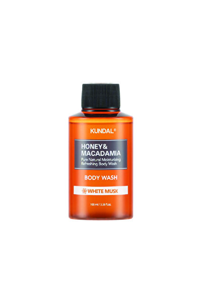 Kundal غسول الجسم النقي بالعسل والمكاديميا 100 مل - المسك الأبيض