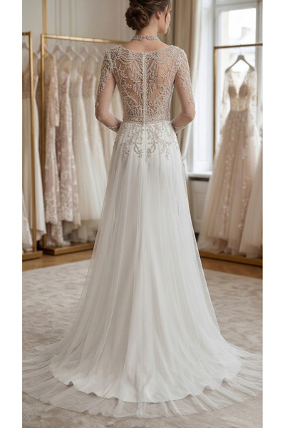 Paradise Collection Moda Evi Taşlı Gelinlik