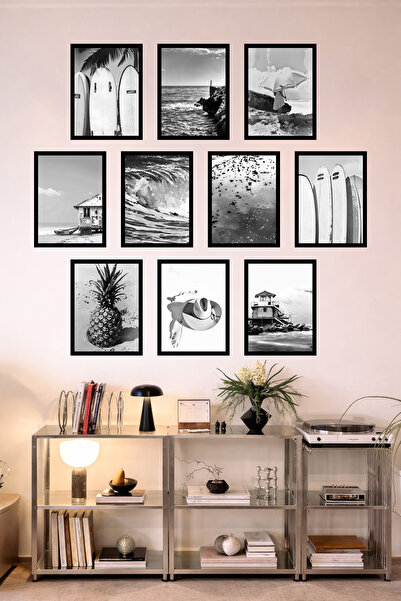 UNT 10-частна кухня в стил рамка | Модерна | Ретро стенна постерна арт колекц...