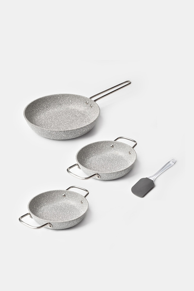 Kitchen Life Set de tigăi din granit Gigilli You, 3 piese, fără capac