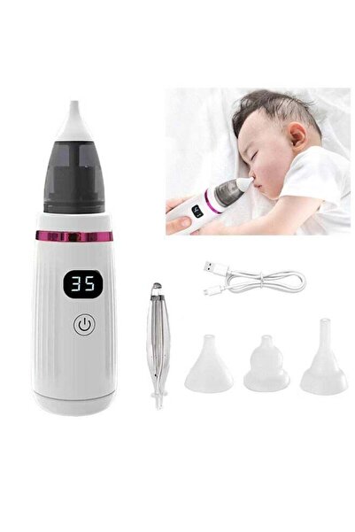 Arabest Electric Nasal Aspirator, Rechargeable, for Baby with 3 Silicone Head...