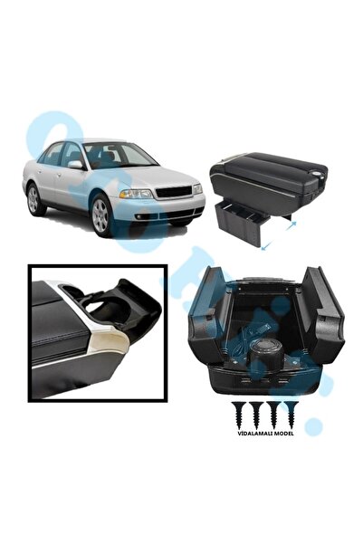 OTO H.İ.T. AUDİ A4 B5 UYUMLU KOL DAYAMA KOLÇAK USB'Lİ BARDAKLIKLI ÇİFT AÇILIR...