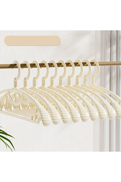 Arabest علاقة ملابس بلاستيكية مكونة من 20 قطعة، علاقة ملابس عريضة الكتفين مان...