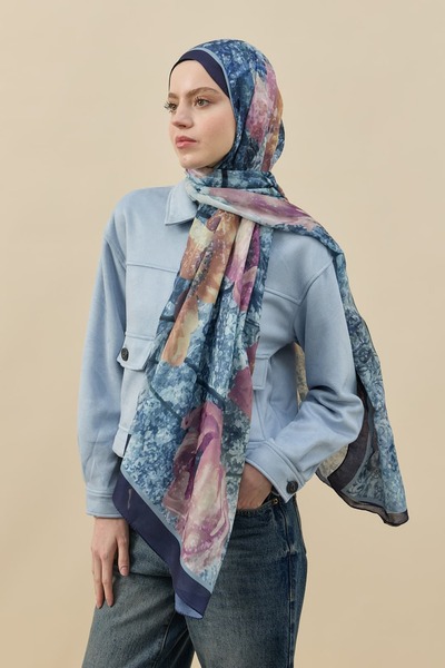 Modakaşmir Σάλι Fleur Desen Liva Μοντάλ