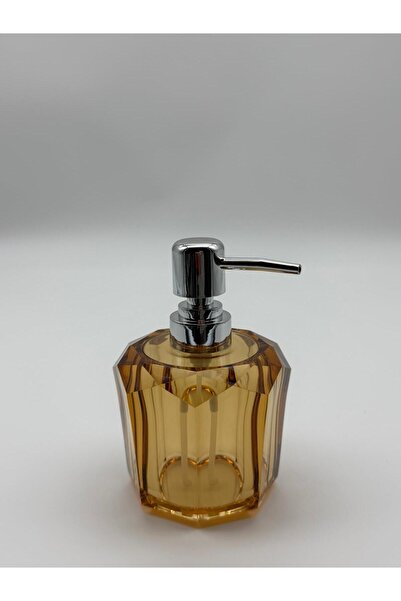 Varbifırsat Akrilik Huni Sıvı Sabunluk 200 ml | Modern Dekoratif Tasarım | Amber
