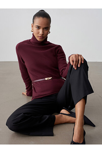 Dilvin 10861 amestec de cașmir curea li Kazak-Bordo