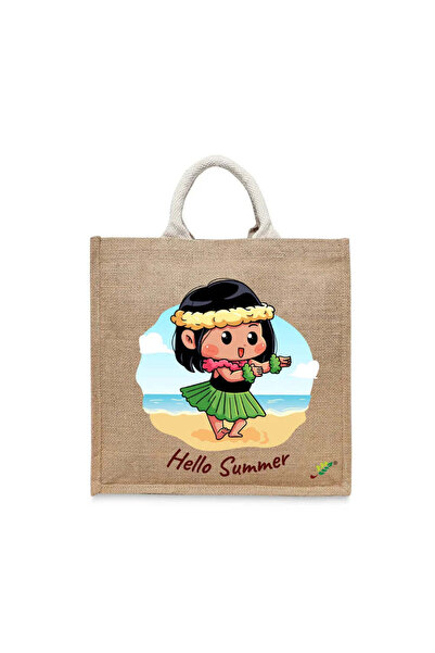 BYFT حقيبة تعليقة - طقم حقائب قطن أنيقة متعددة الاستخدامات مطبوع راقصة الجزير...